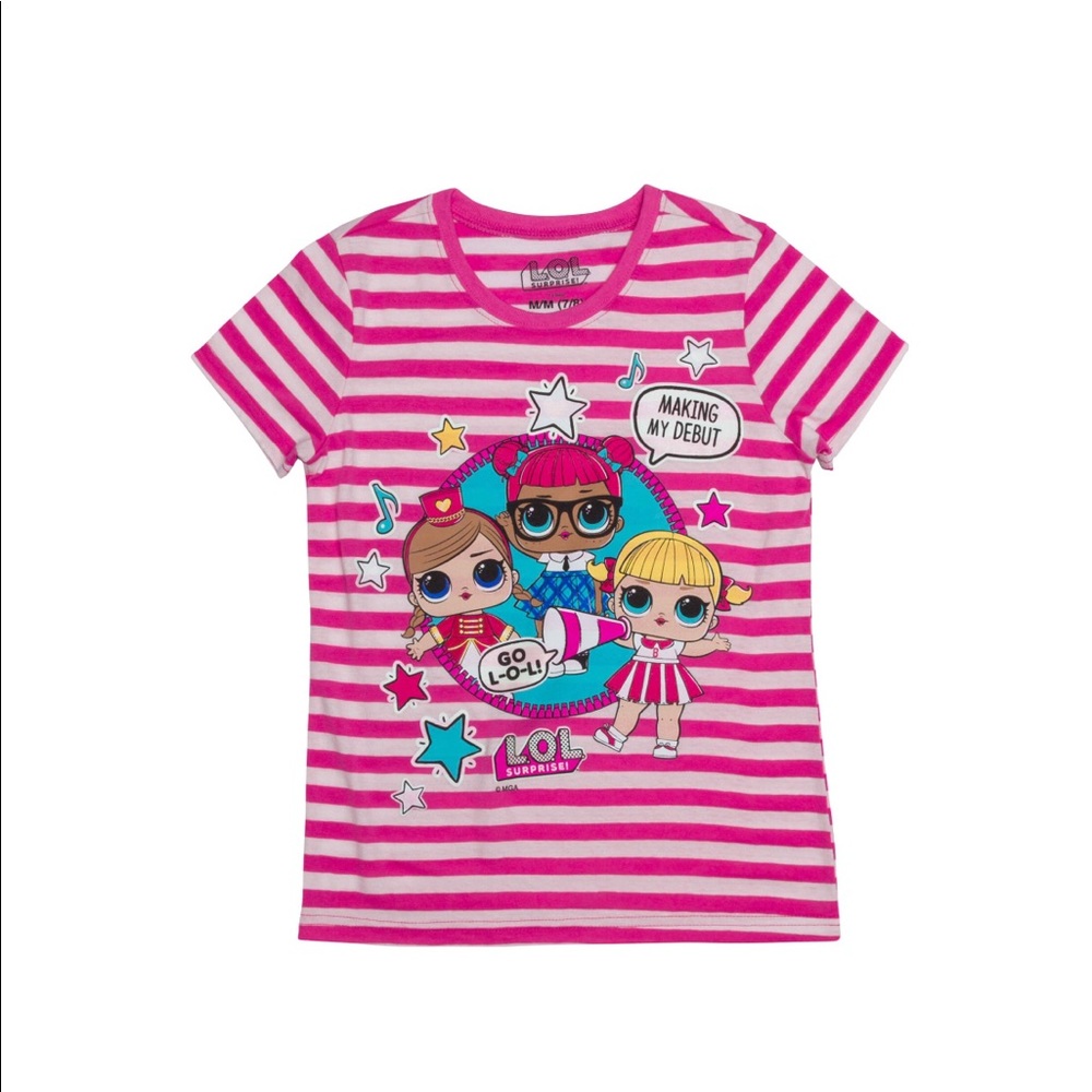 LOL Surprise Girls T-shirt GLOW IN THE DARK